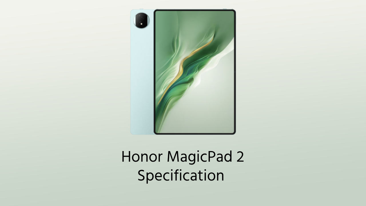 Honor MagicPad 2 specification